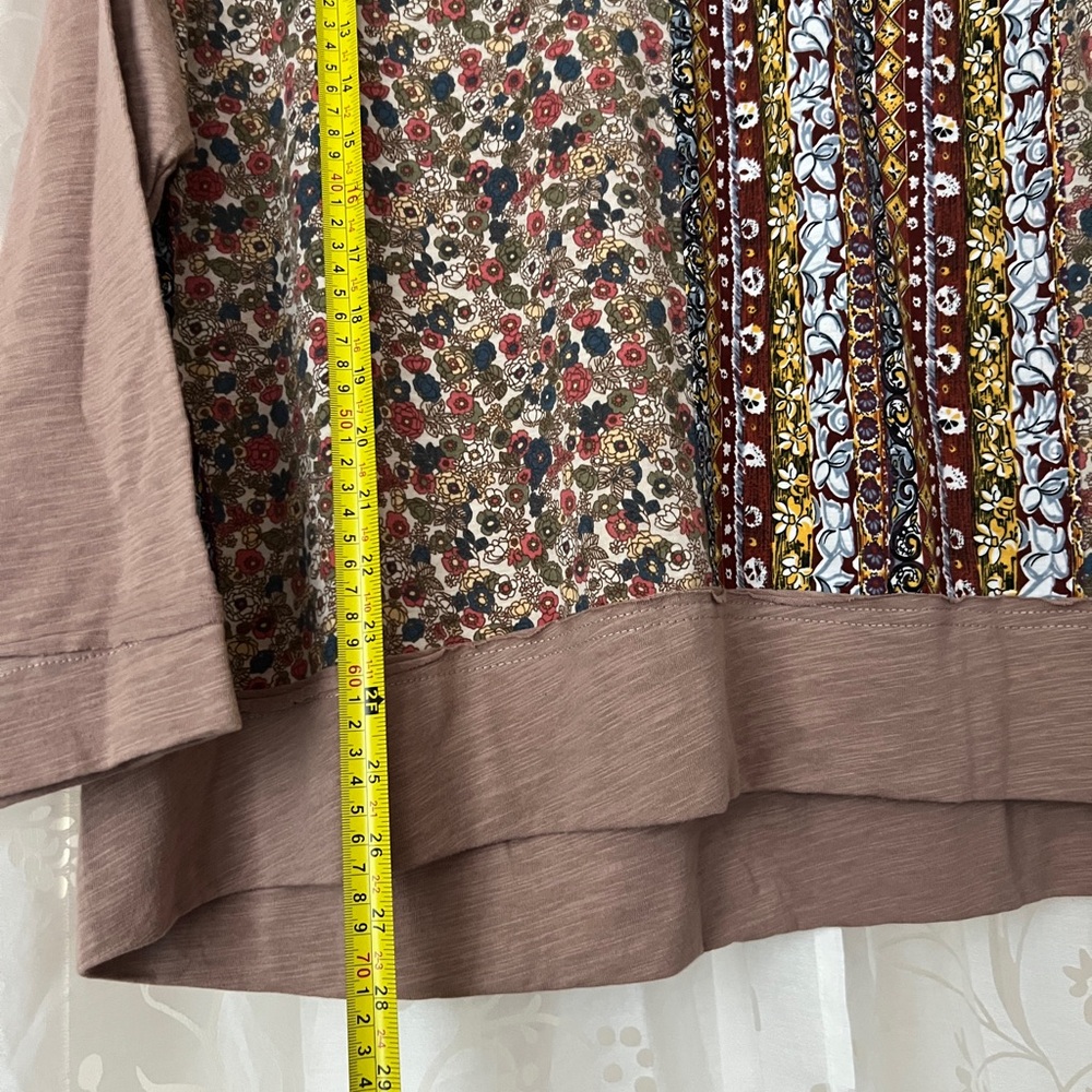 Floral Patchwork Long Sleeve Top - Picture 10 of 12